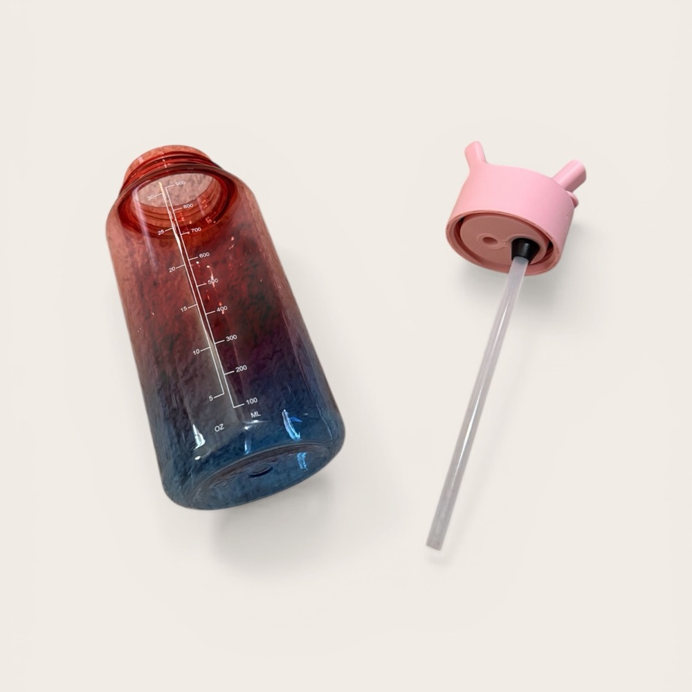 32oz Simple Modern Blue/Pink Ombre Water Bottle